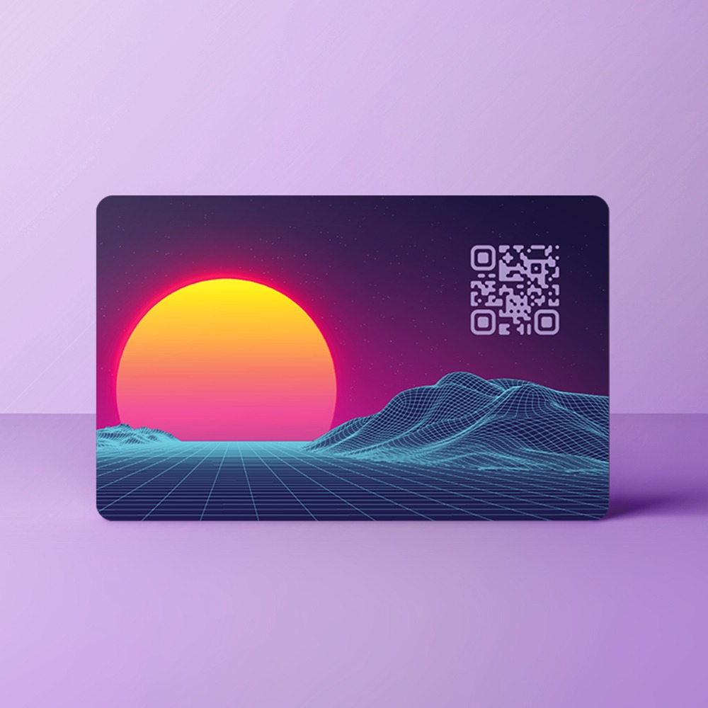 Visitekaart met NFC en QR-Code 18 1985 achter 1