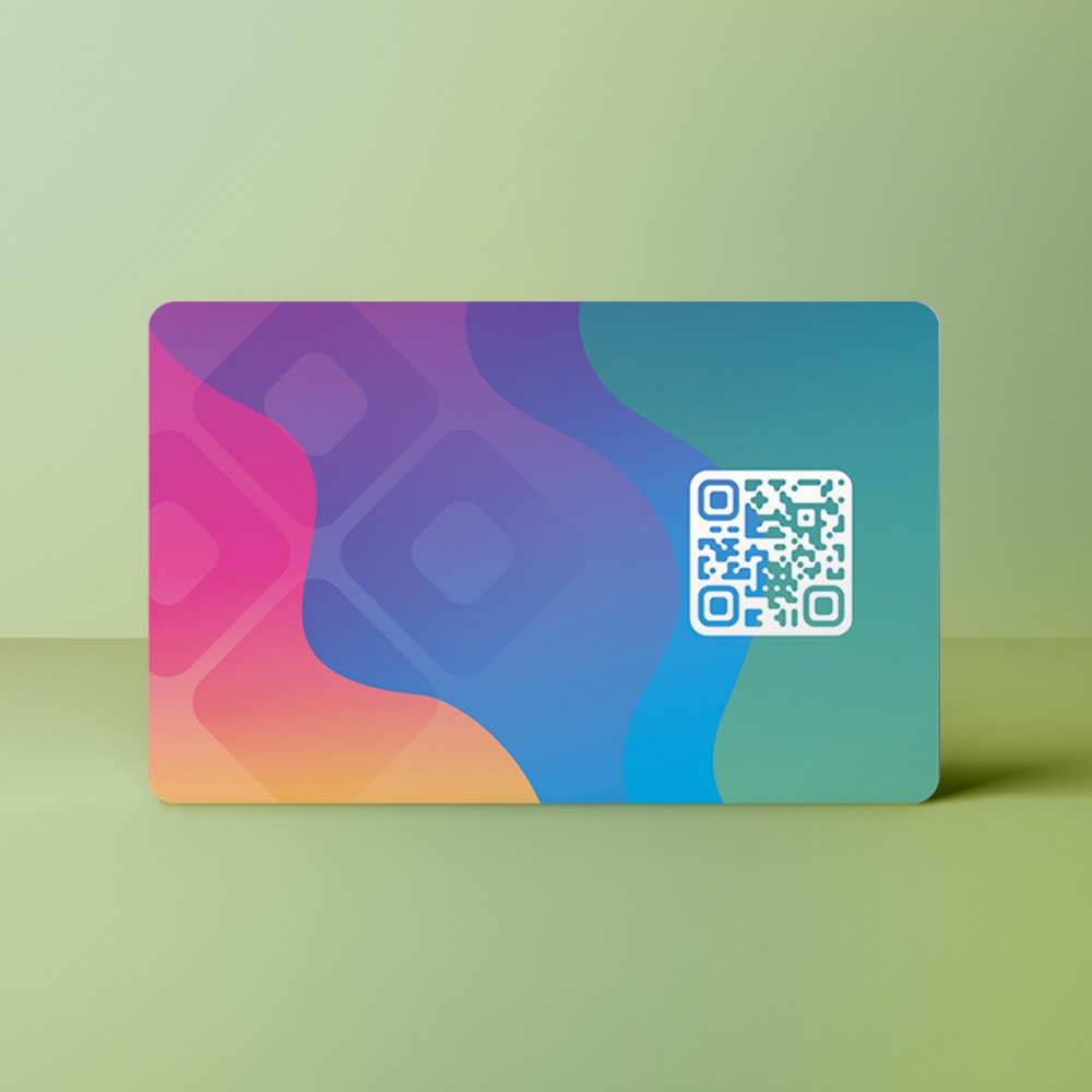 Tap, Deel en Verbind met Qraphy 18 Bliss achter