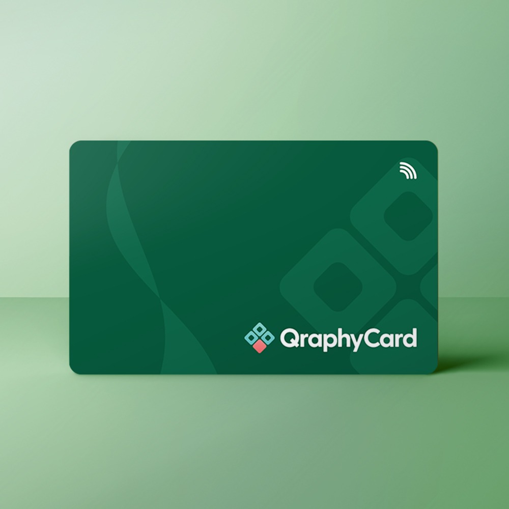 Tap, Deel en Verbind met Qraphy 23 Swirl groen voor