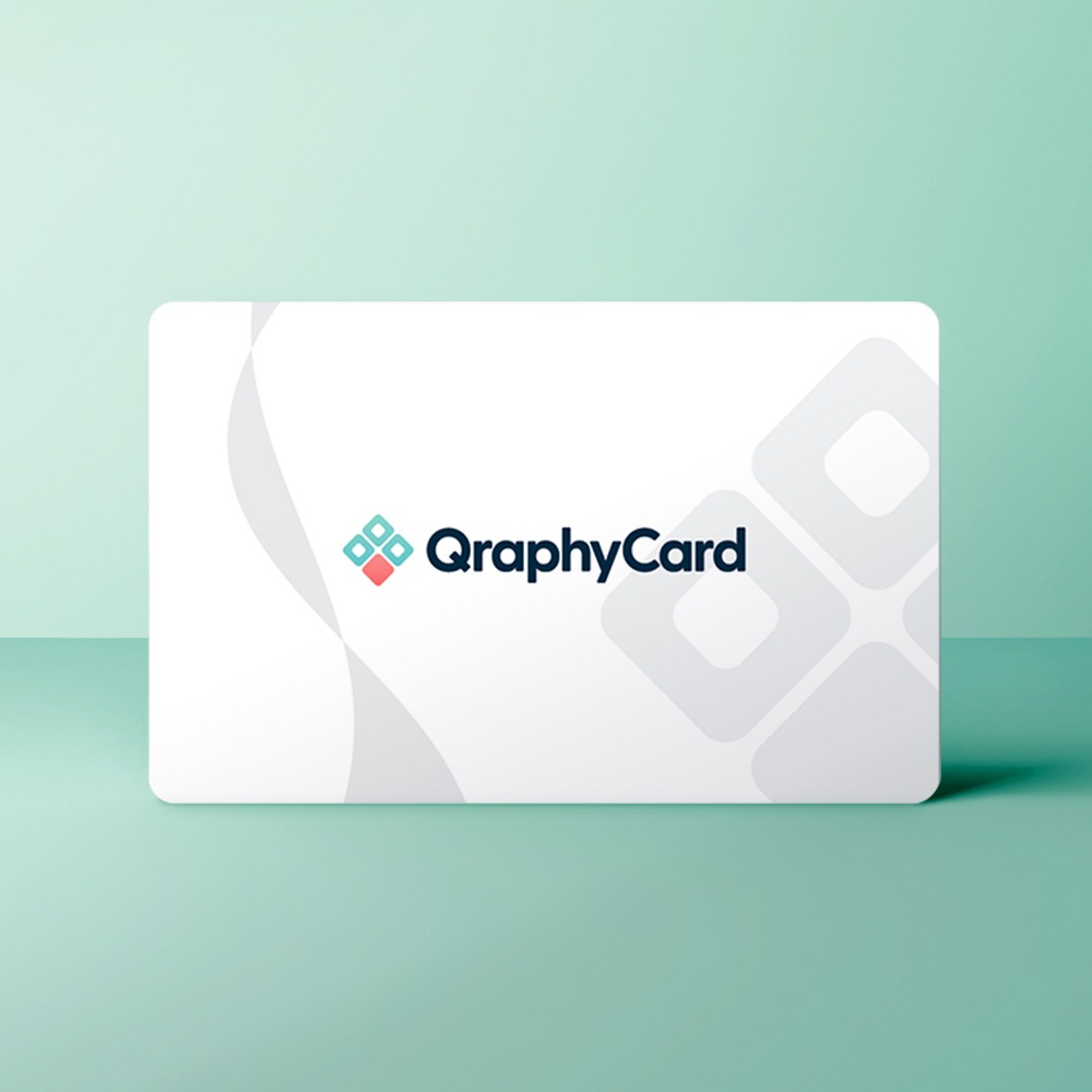 Visitekaart met NFC en QR-Code 11 Swirl wit achter zonder QR 1