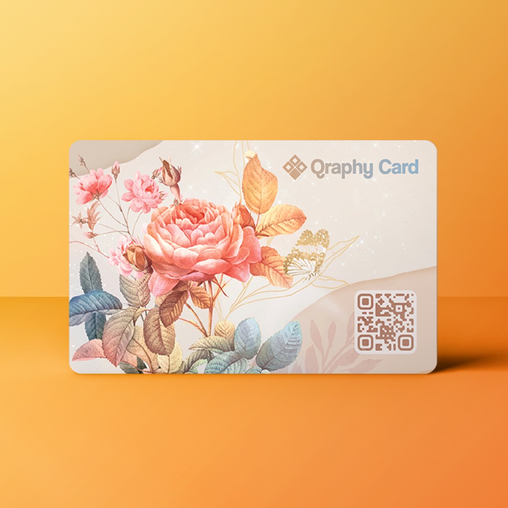 Tap, Deel en Verbind met Qraphy 10 Vintage bloem achter 1