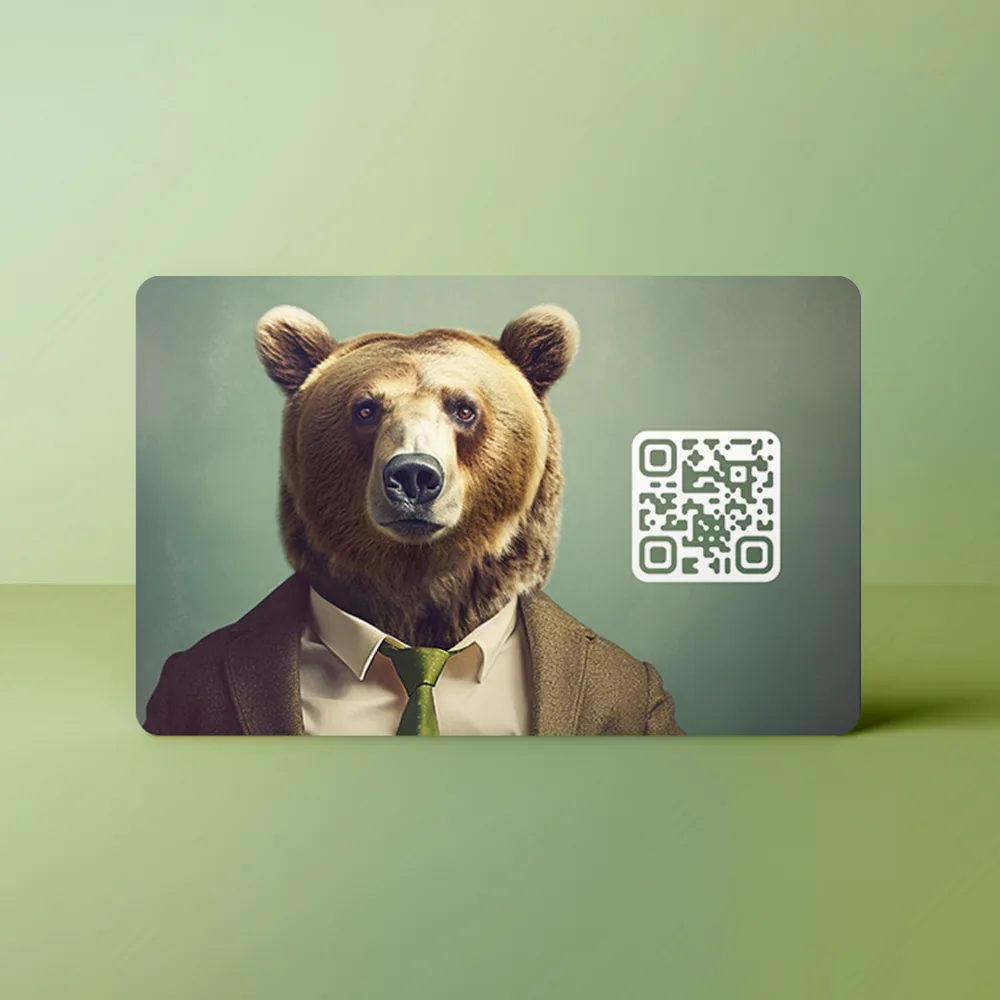 NFC Visitekaart<br>Animals inc. - Beer - Afbeelding 2