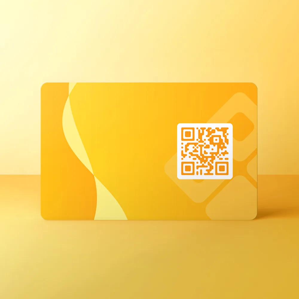 NFC Visitekaart - Gele Swirl - Afbeelding 2