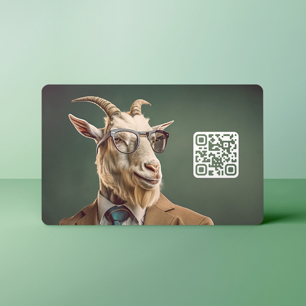 Tap, Deel en Verbind met Qraphy 22 Animals Geit achter