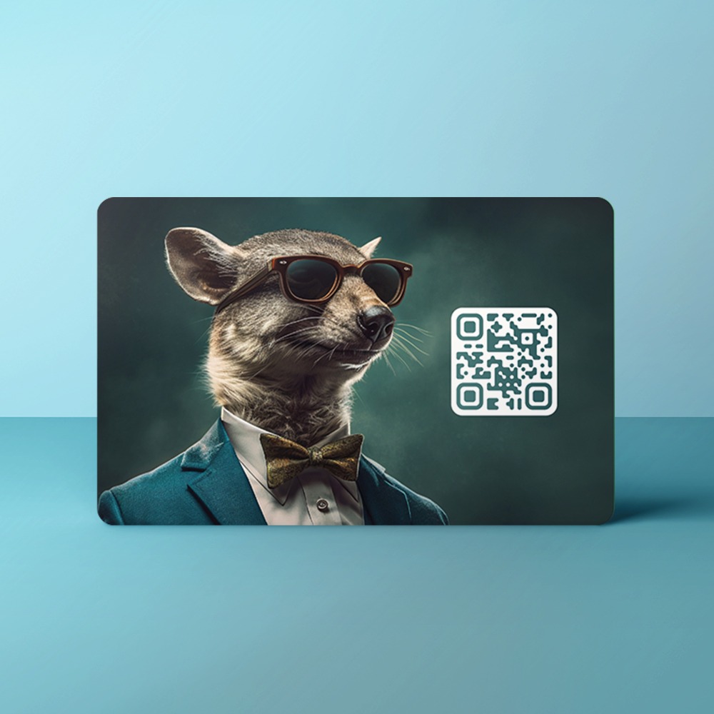 Tap, Deel en Verbind met Qraphy 20 Animals Marter achter