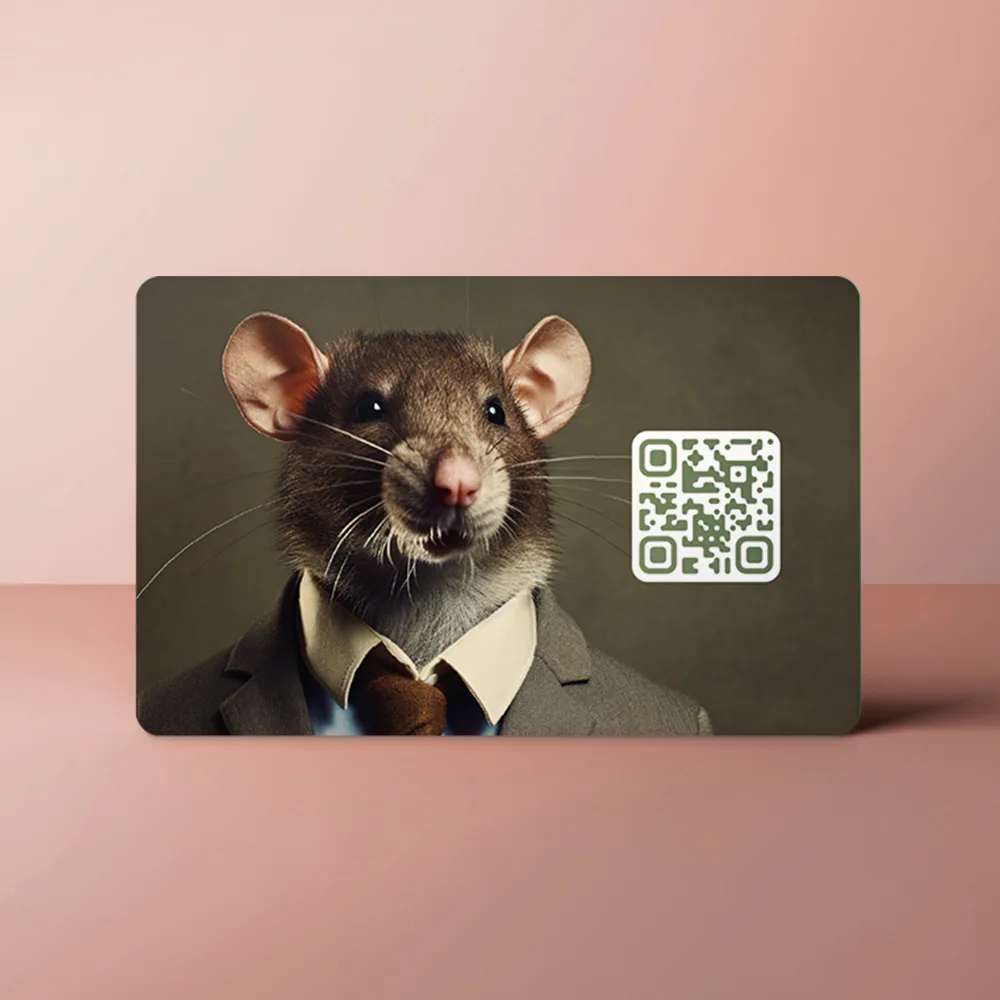 NFC Visitekaart<br>Animals inc. - Muis - Afbeelding 2