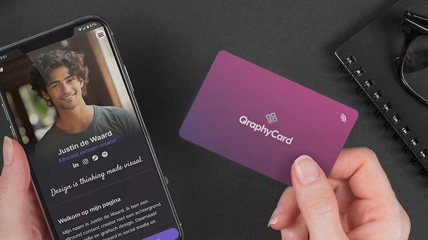 NFC Visitekaartje van Qraphy