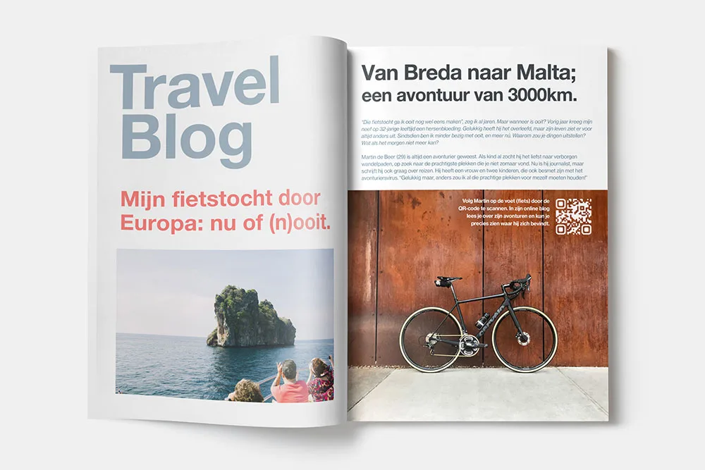 Tijdschrift met QR-Code