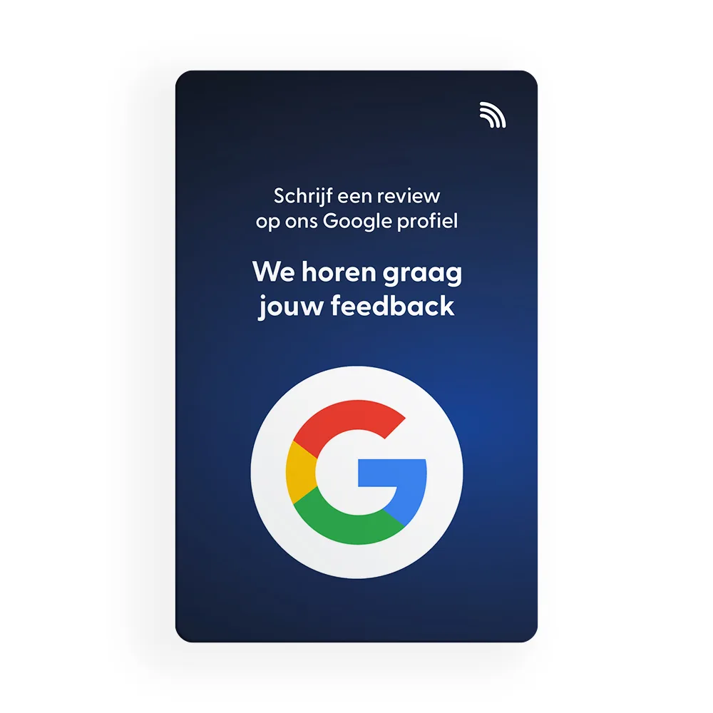 GoogleReviewkaart front rotated