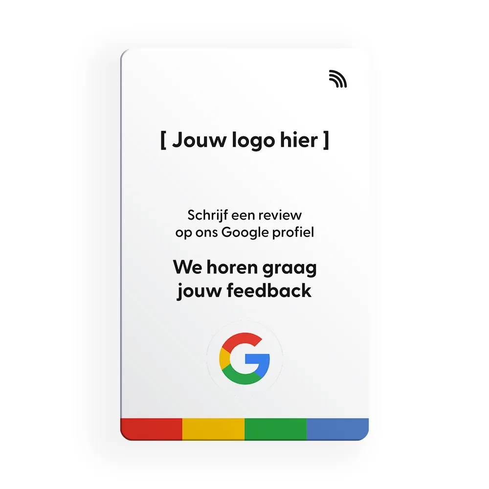 Google Review kaart met logo