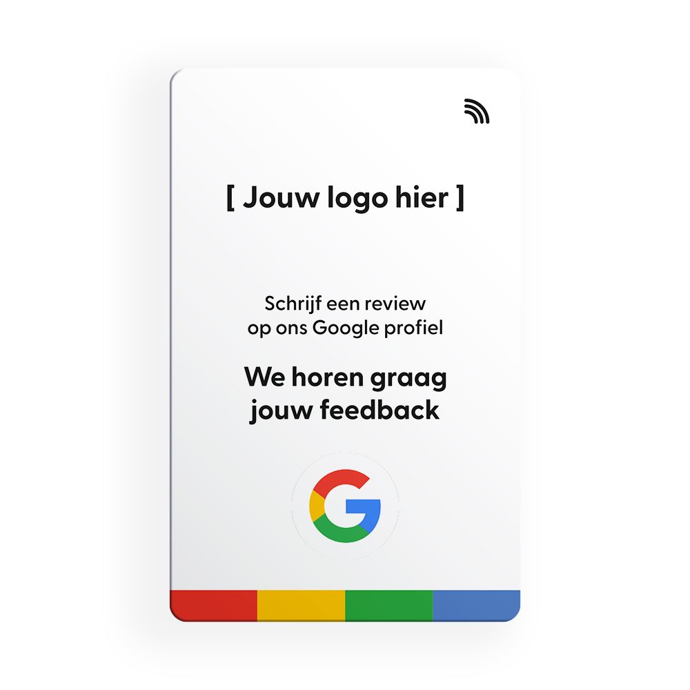 Google Review kaart met logo