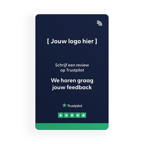 Trustpilot Reviewkaart met logo
