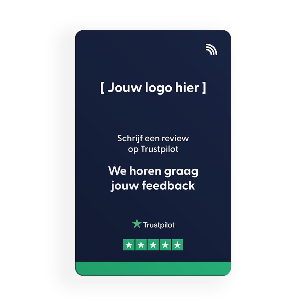 Trustpilot Reviewkaart met logo