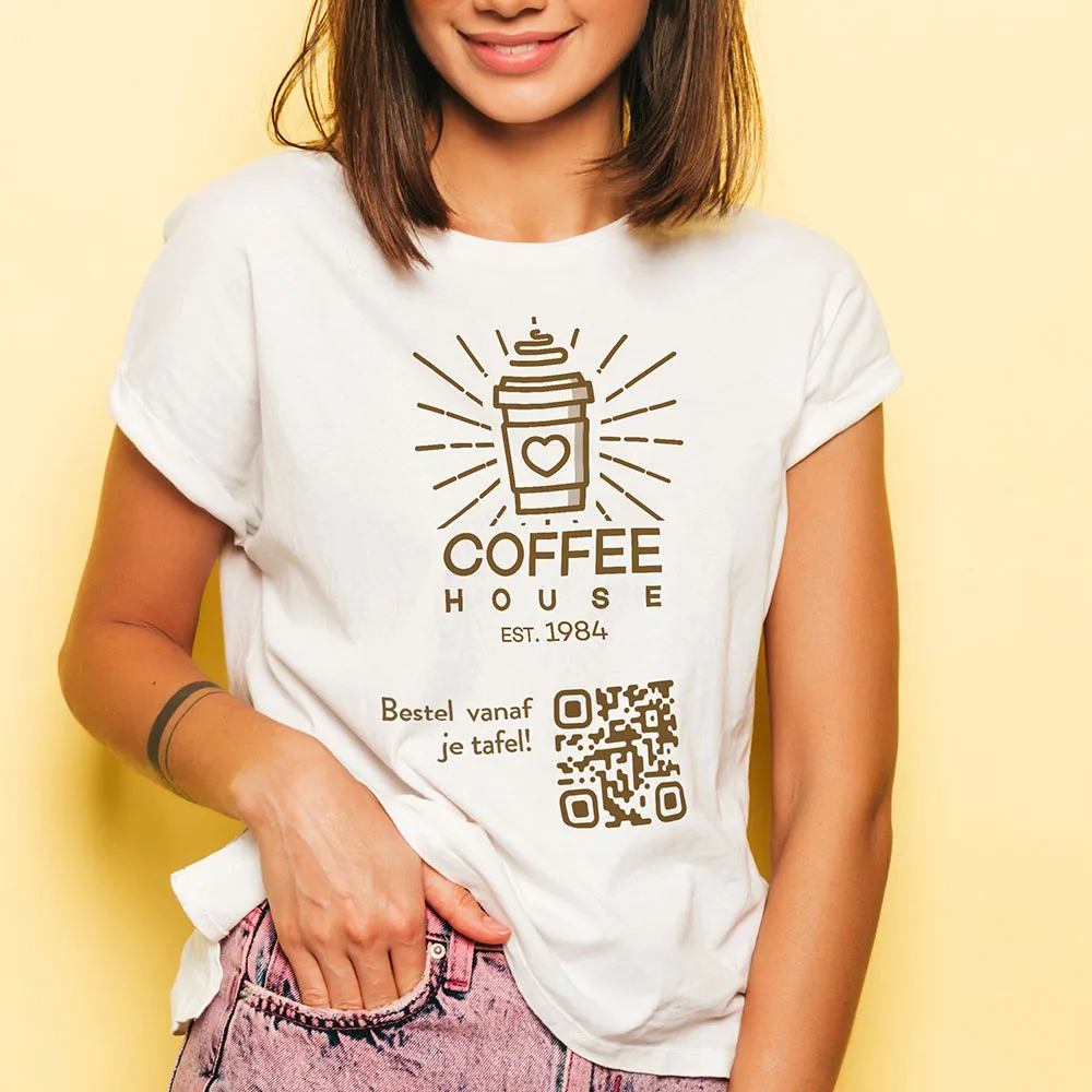 T-shirt met QR-Code